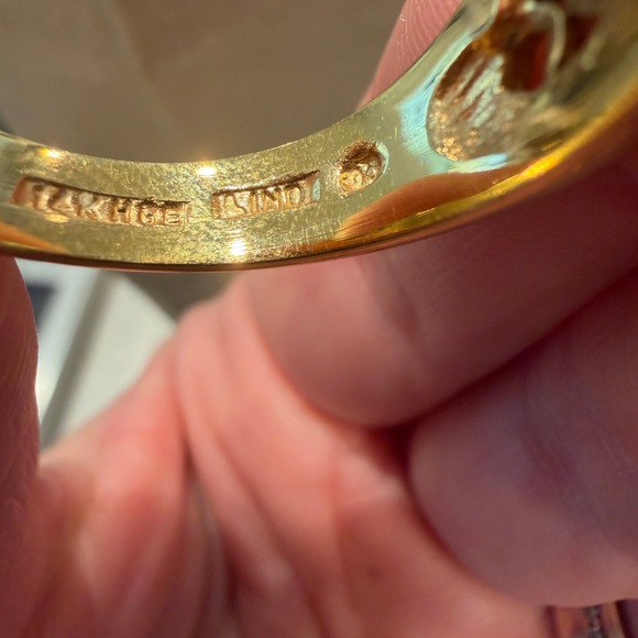 Elegant Vintage 14k Gold Electroplated Women's Ring - Picture 9 of 9